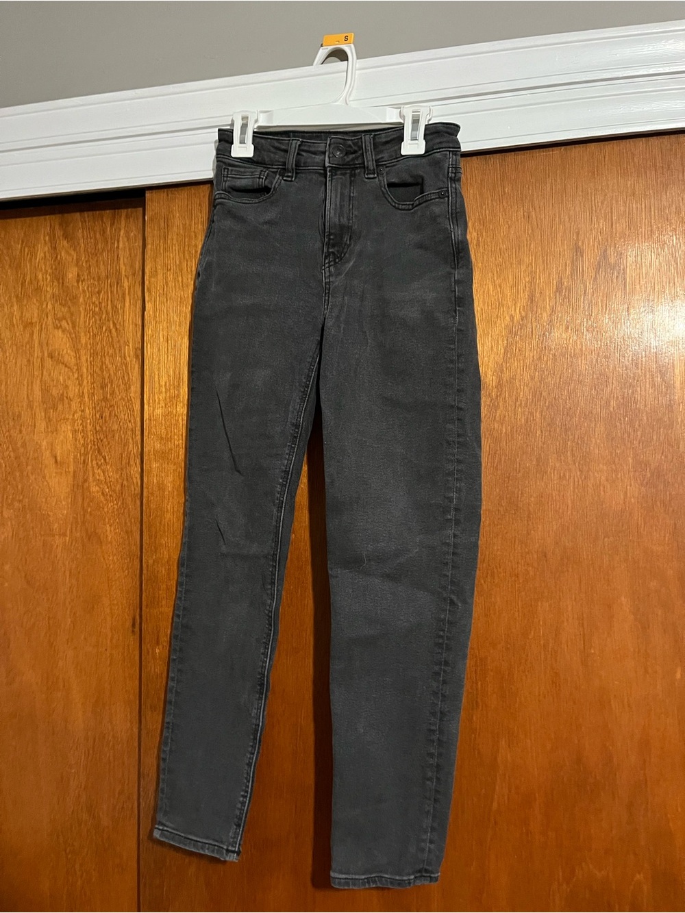American Eagle High-Rise Faded Black Women's Stretch Jeans